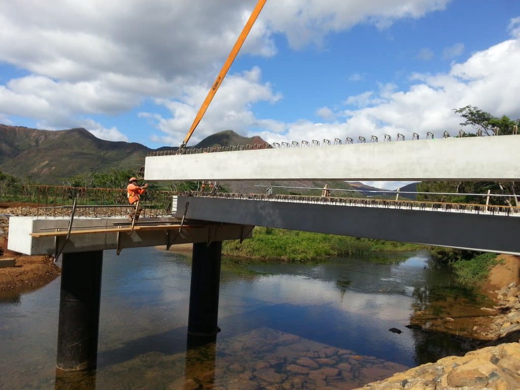 Arbé Pont de Ouéna Génie civil